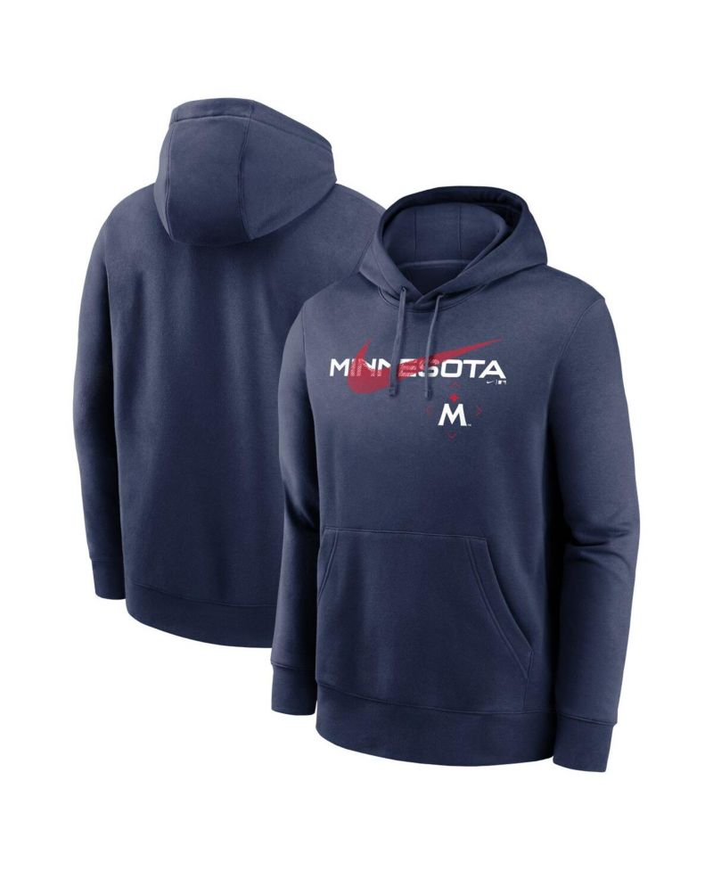 Men's Navy Minnesota Twins 2023 Swoosh Neighborhood Pullover Hoodie
