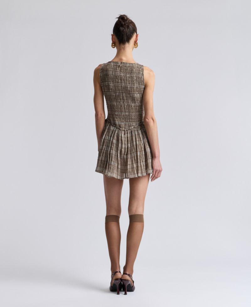 Women's Drop-Waist Sleeveless Mini Dress