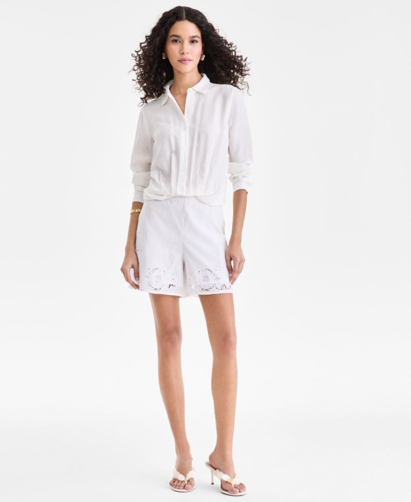 Women's Lace Trim Shorts