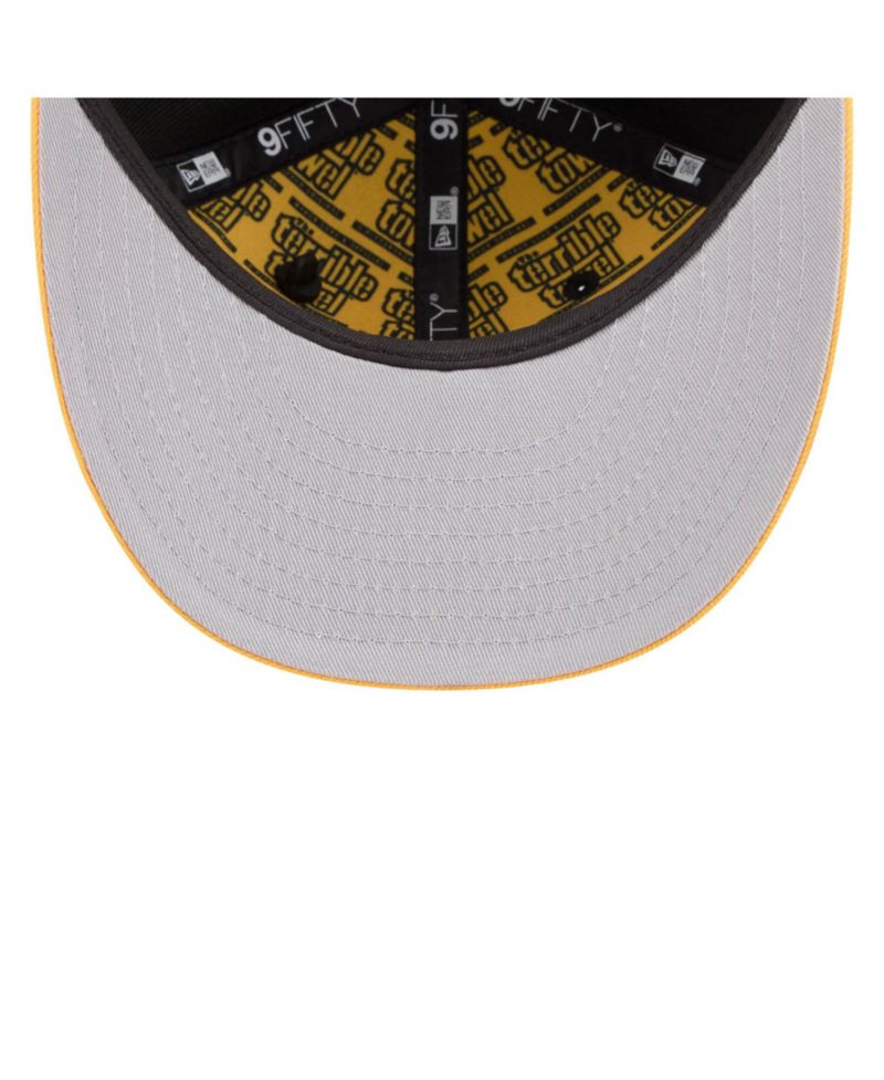 Men's Black/Gold Pittsburgh Steelers 2026 NFL Draft On Stage Pre-Curved 9FIFTY Snapback Hat