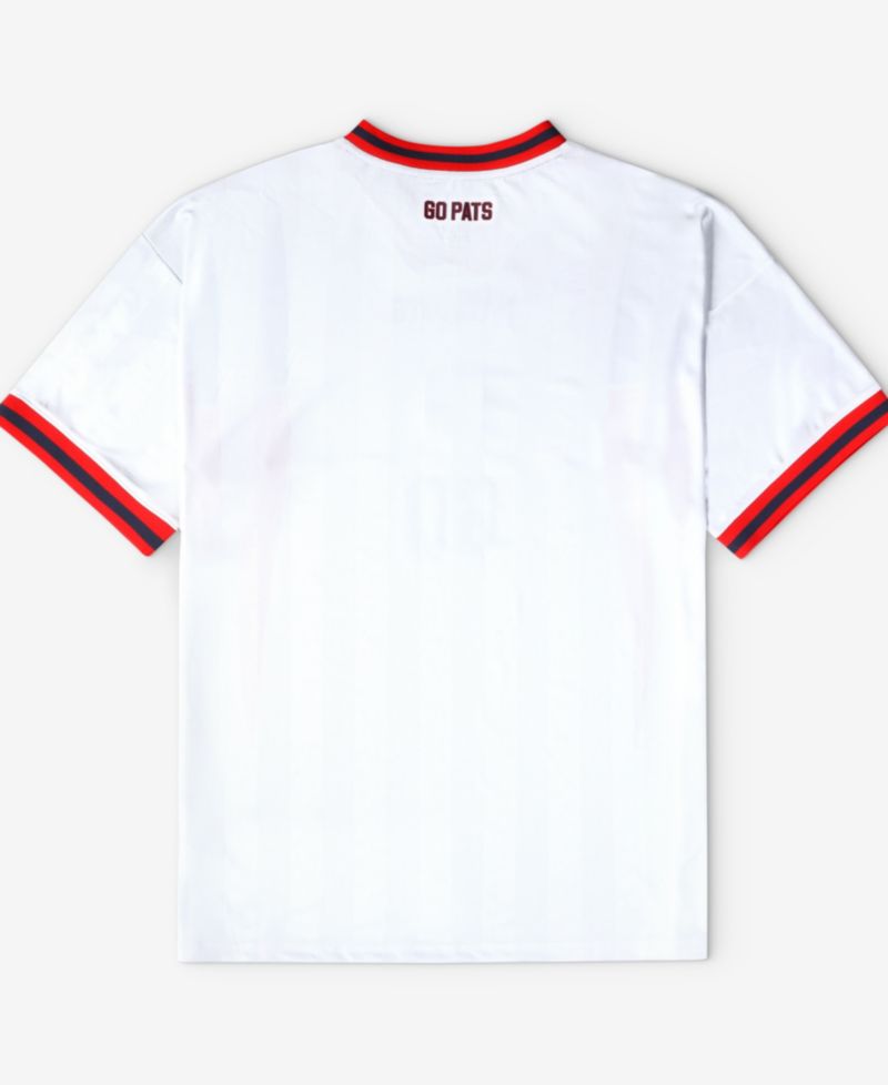 Men's White New England Patriots Football x Football V-Neck Fan Jersey