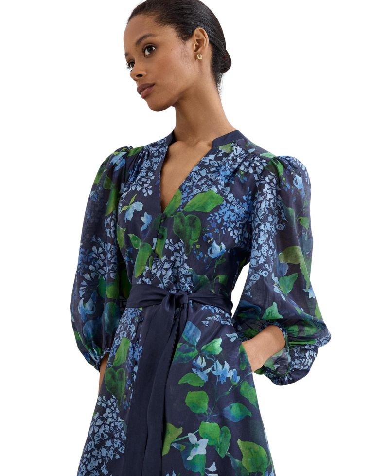 Women's Nixie Printed Midi Wrap Dress