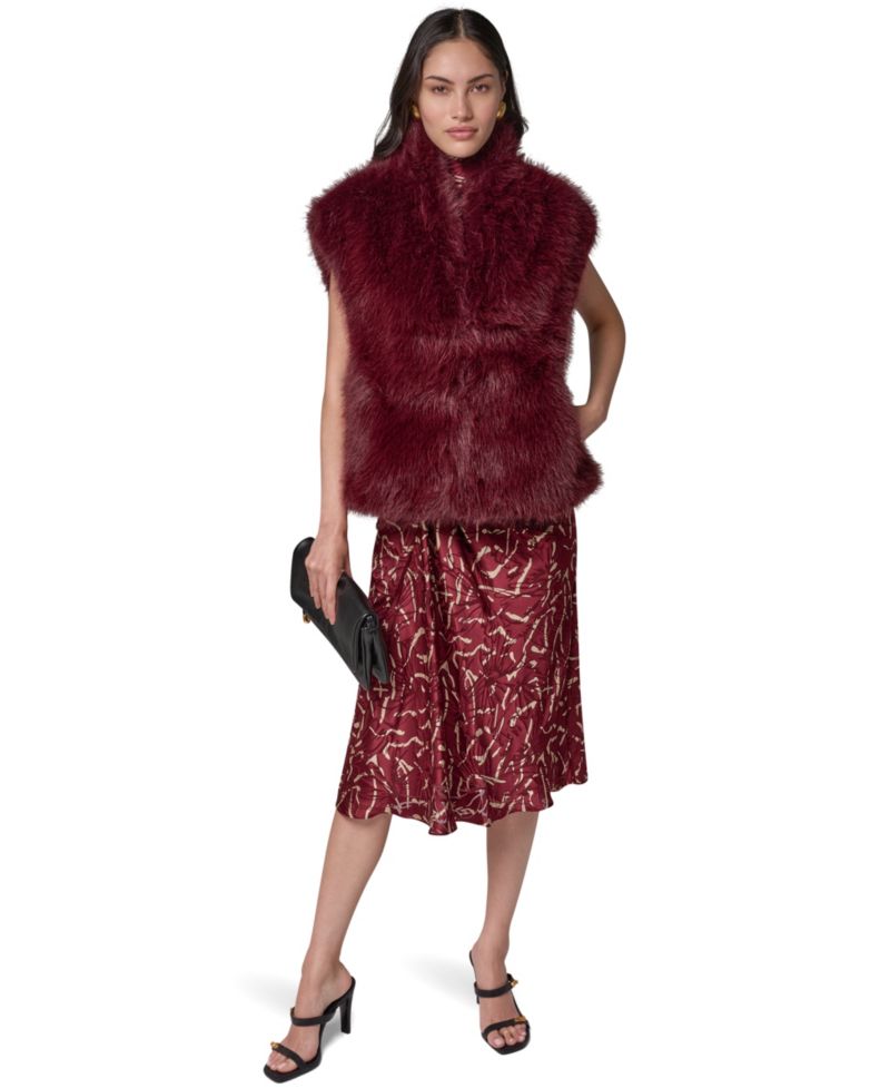 Women's Faux-Fur Sleeveless Vest