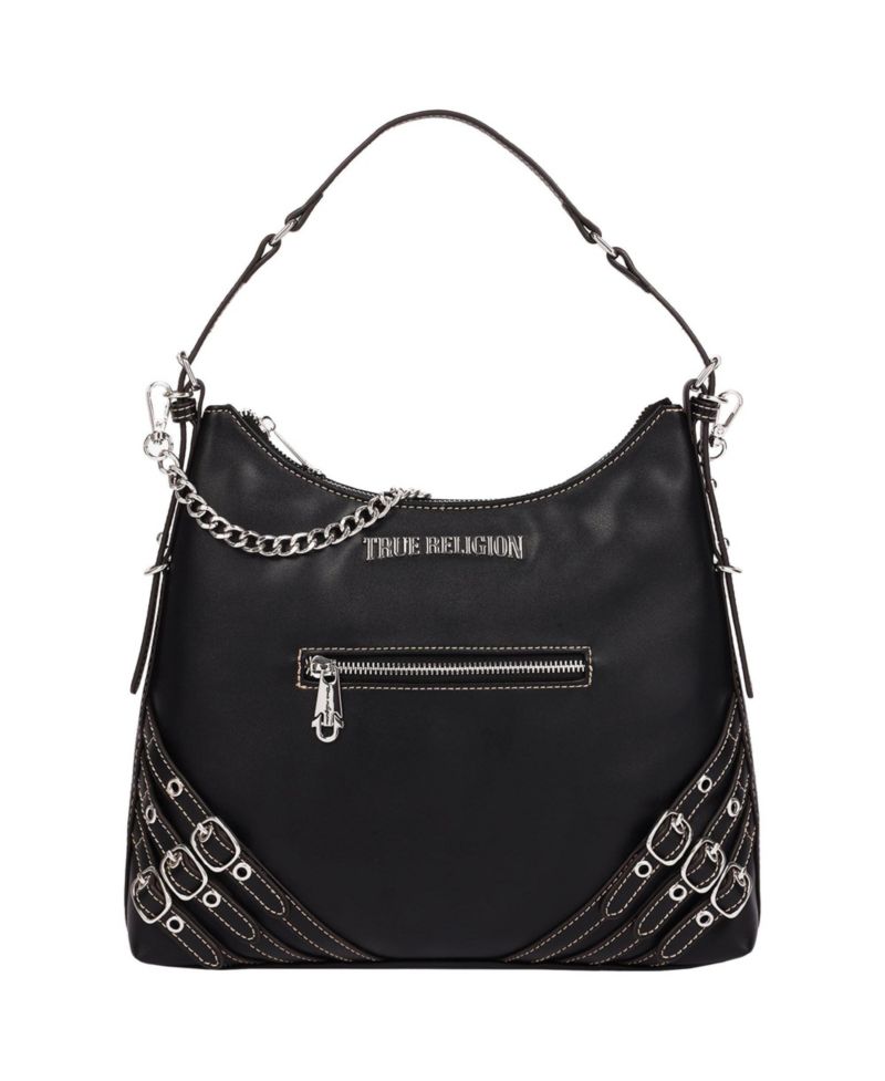Women's Triple Straps Large PU Hobo Bag