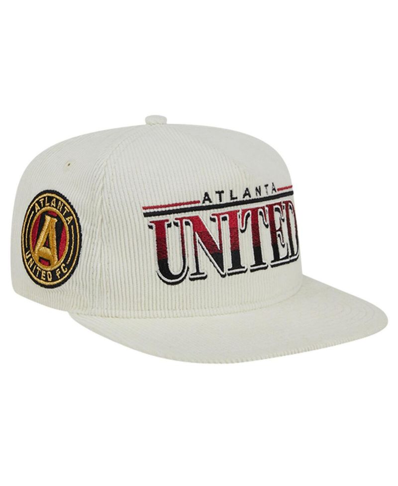 Men's White Atlanta United FC Throwback Corduroy Golfer Adjustable Hat