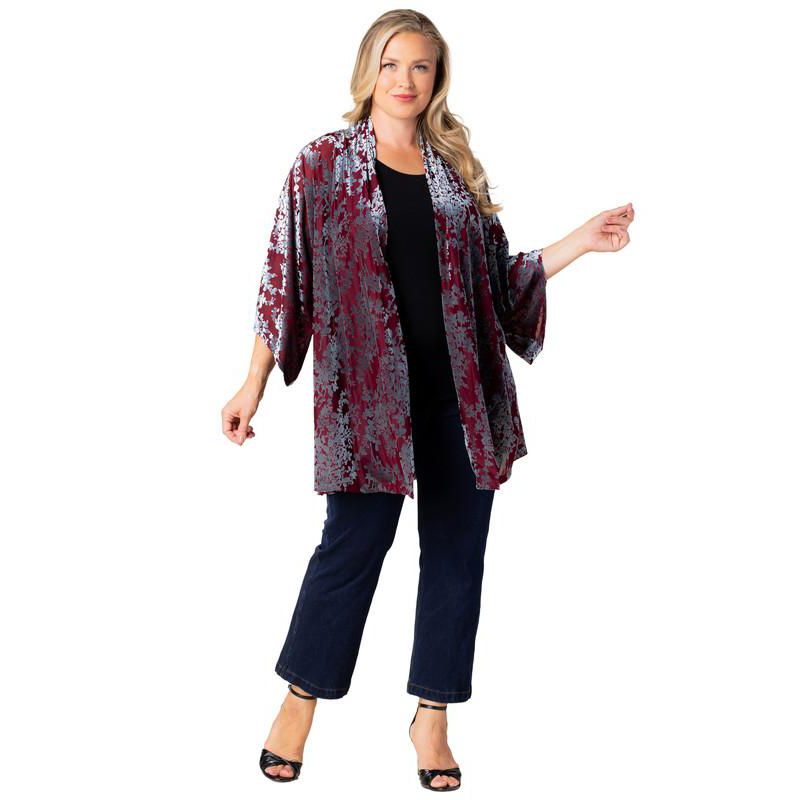 Plus Size Dahlia Velvet Duster Sweater