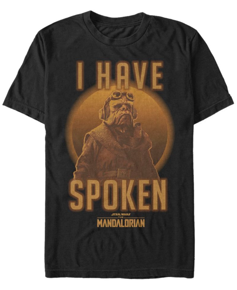 Men's Star Wars The Mandalorian Kuill I Have Spoken Circle Short Sleeve T-shirt