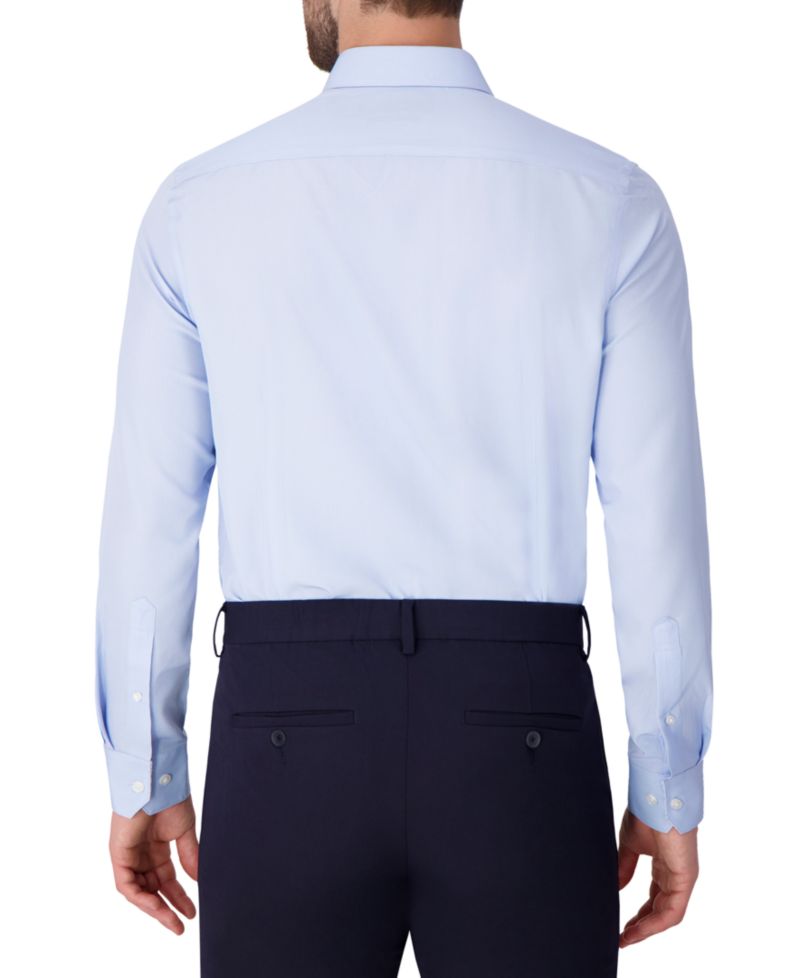 Men's Long Sleeve 4-Way Geo Print Dress Shirt