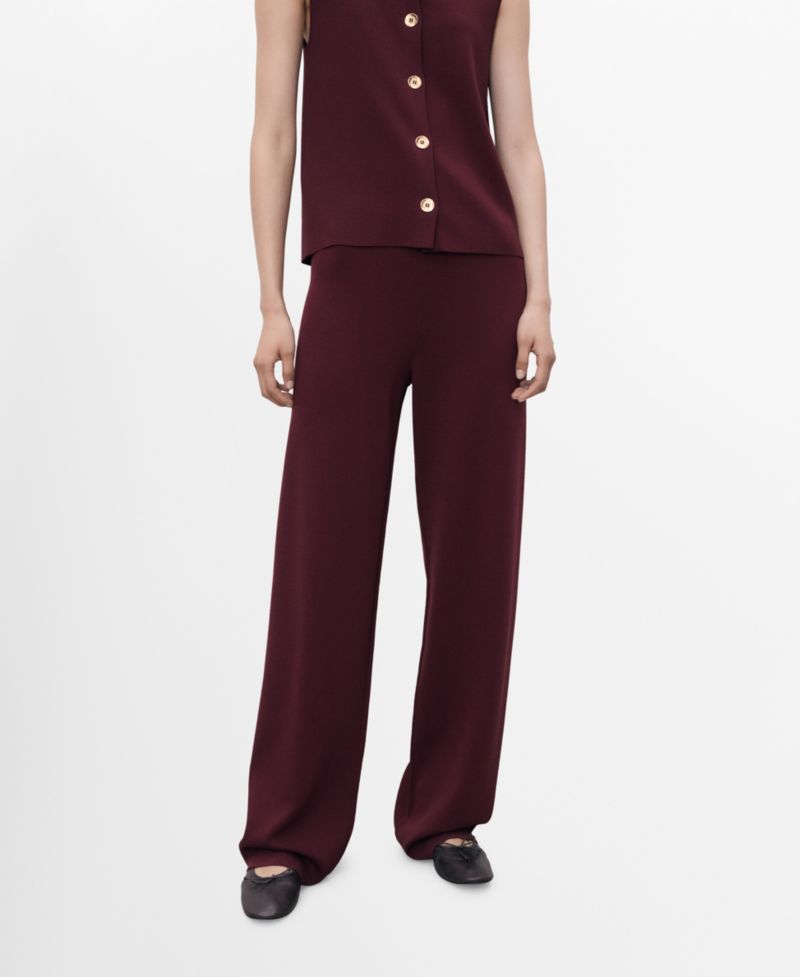 Women's Elastic Waistband Knitted Pants