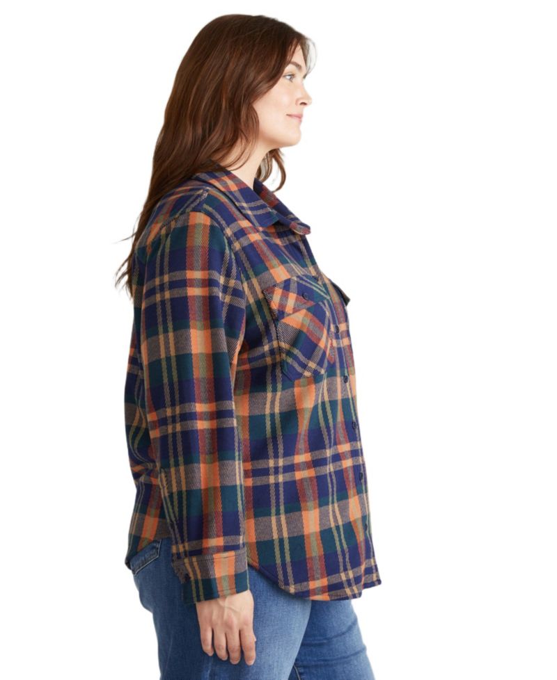 Plus Size Maine Stretch Flannel Shirt