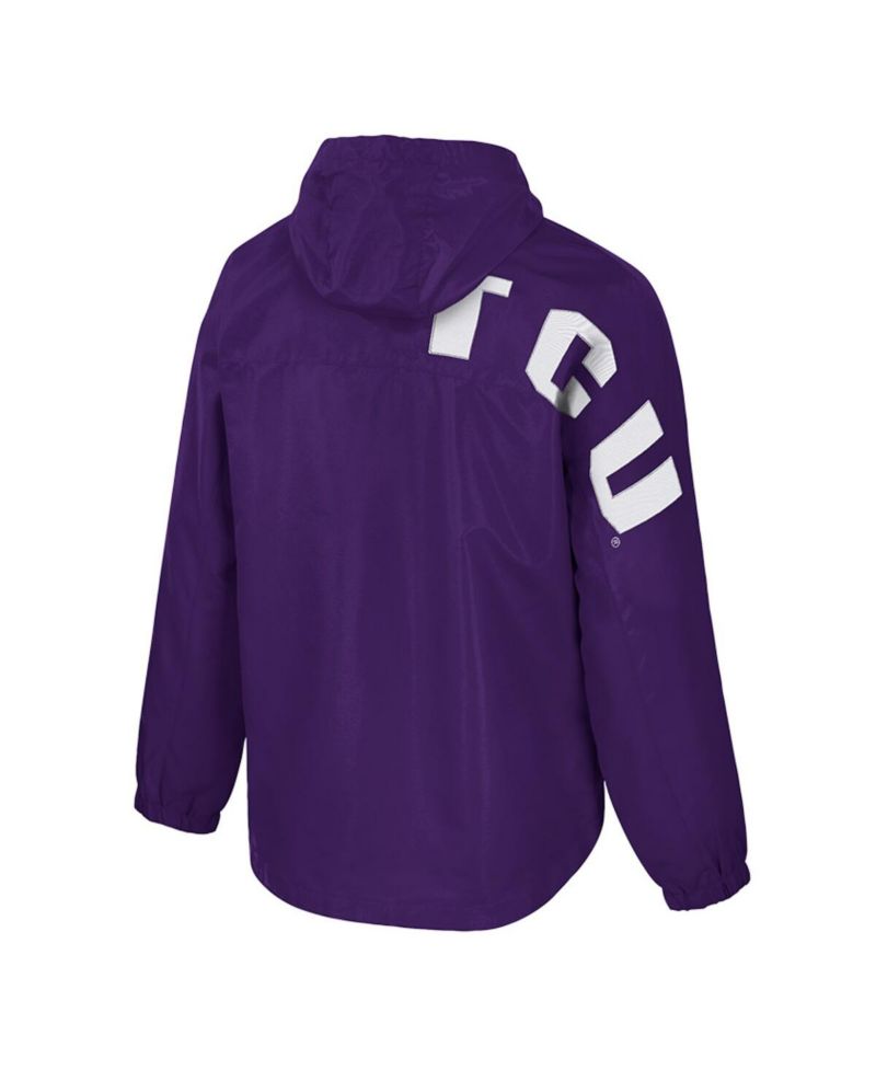 Men's Purple TCU Horned Frogs Reloaded Anorak Half-Zip Jacket