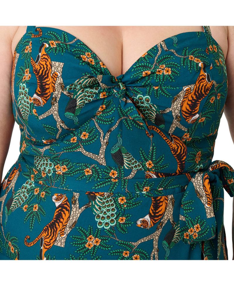 Plus Size Leilani Sleeveless Sarong Dress