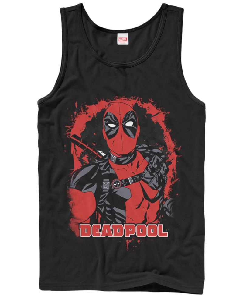 Men's Painted Deadpool Tank