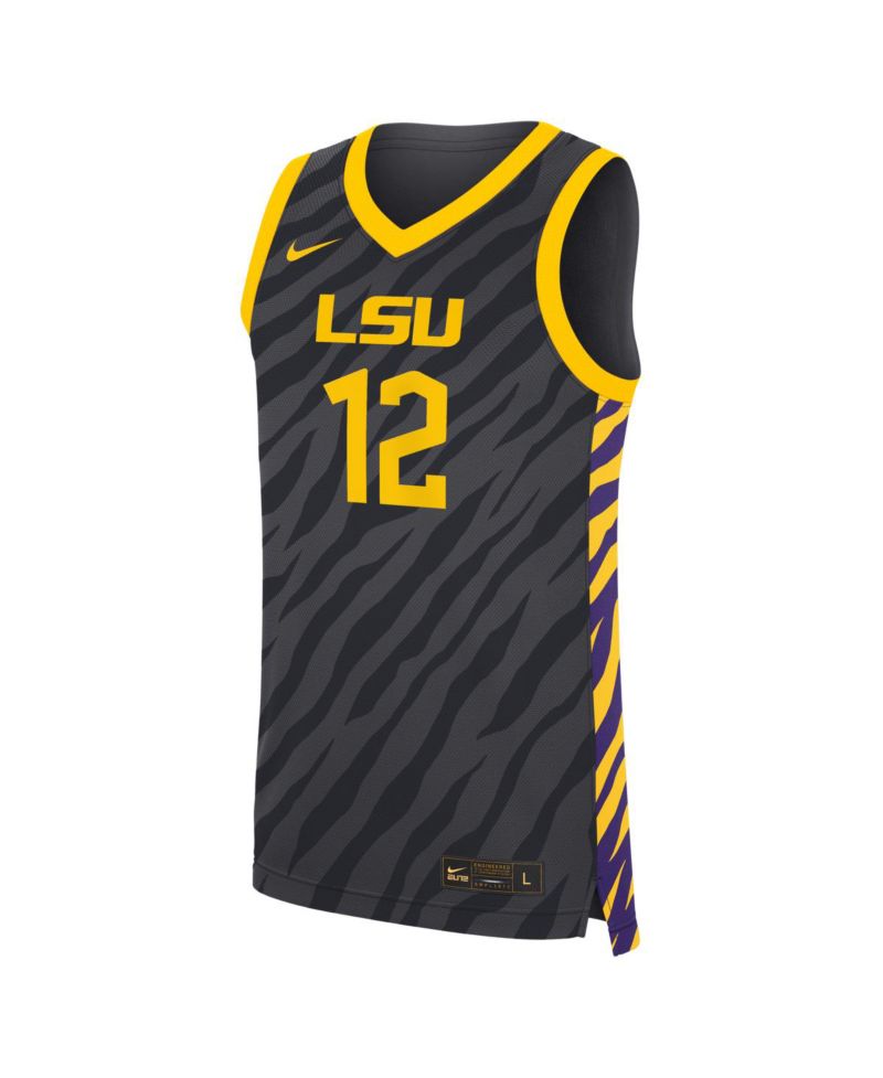 Men's & Women's Mikaylah Williams Anthracite LSU Tigers Replica Basketball Jersey