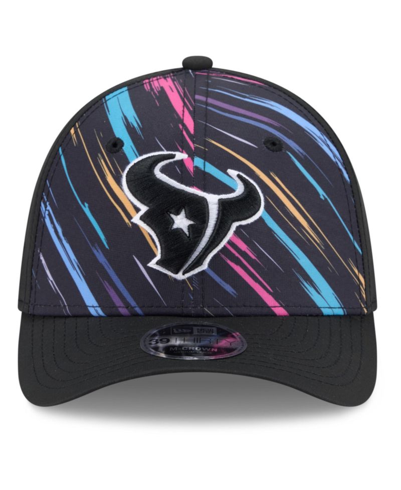Men's Black Houston Texans 2026 NFL Cruical Catch 39THIRTY M-Crown Stretch Hat