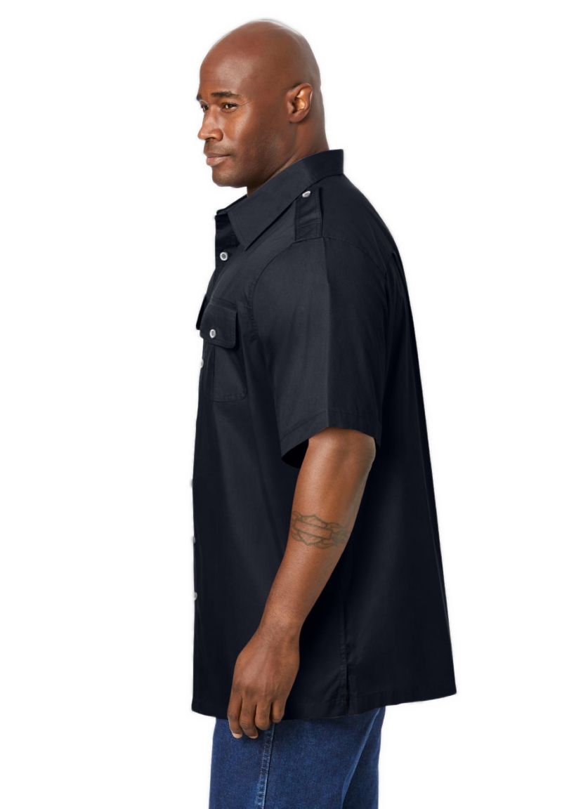Men's by KingSize Short-Sleeve Pilot Shirt