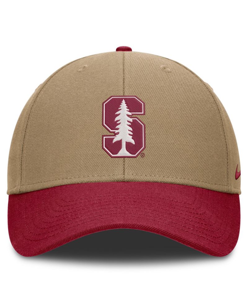 Men's and Women's Beige/Cardinal Stanford Cardinal Primetime Rise Dri-FIT Adjustable Hat