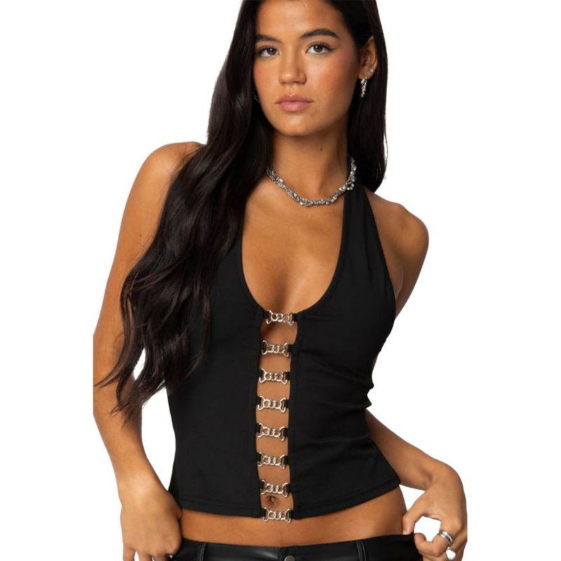 Women's Chain Reaction Cut Out Top