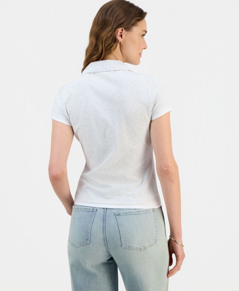 Juniors' Layered-Look Polo Shirt