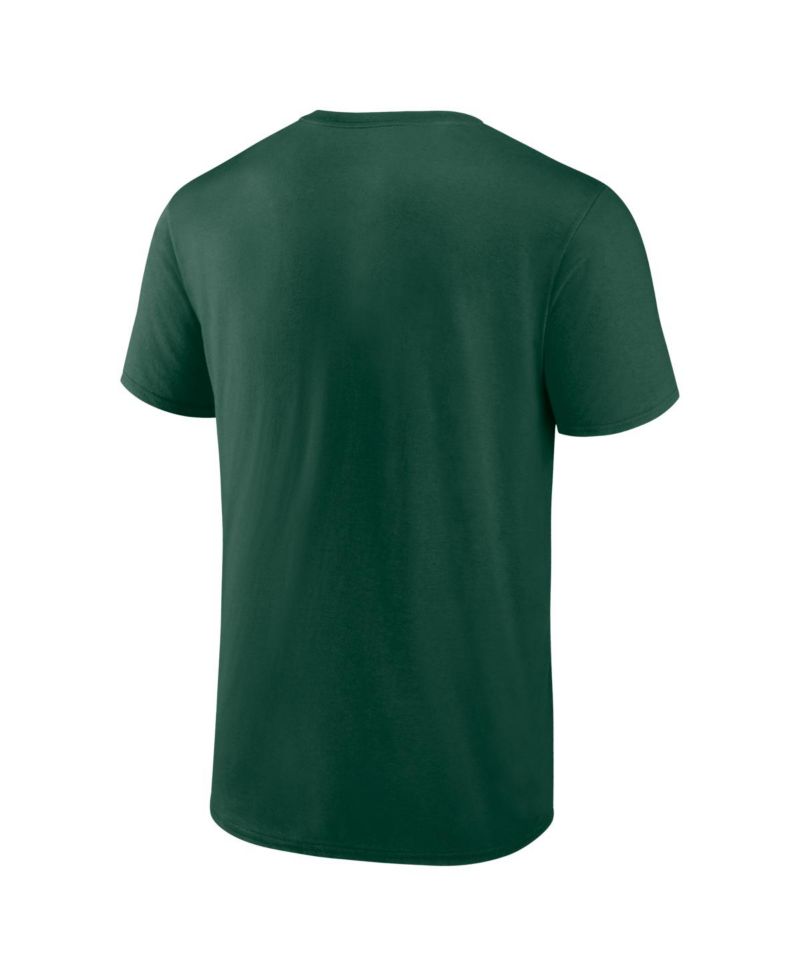 Men's Green Athletics Heart and Soul T-Shirt