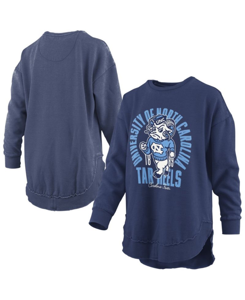 Women's North Carolina Tar Heels Blitz Graphic Fleece-Lined Crewneck Sweatshirt