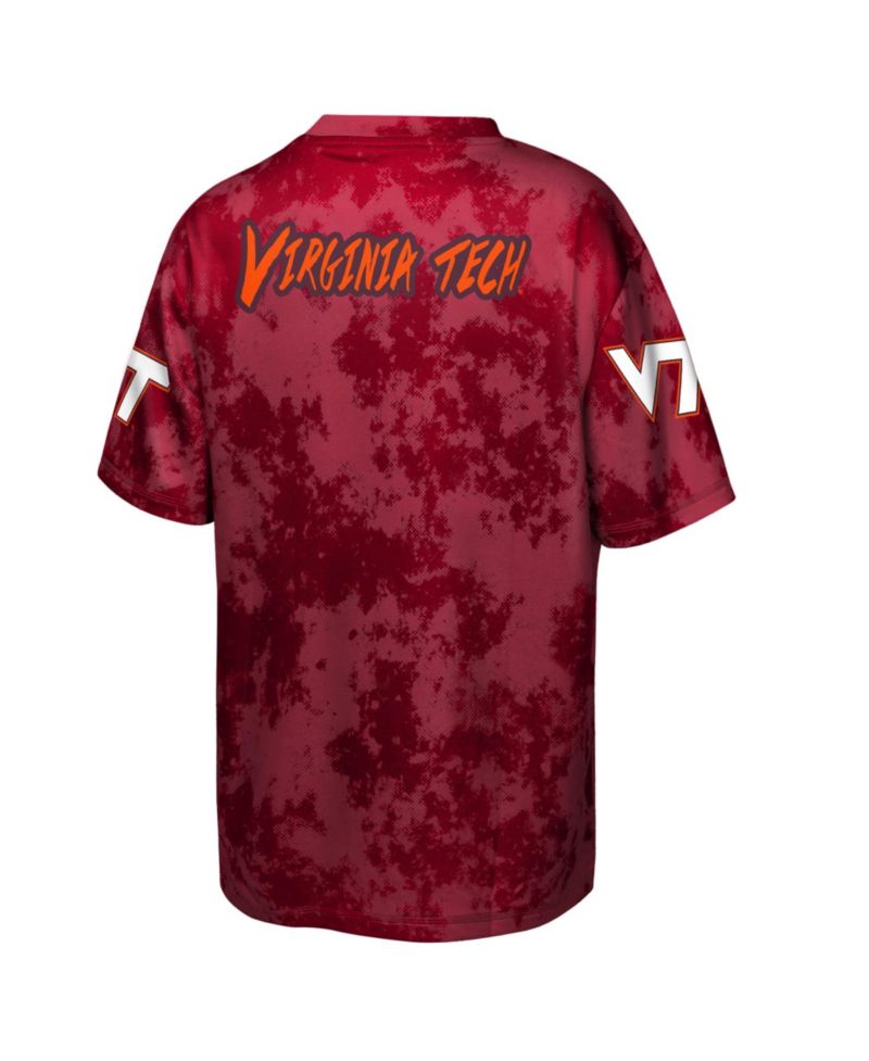 Big Boys and Girls Maroon Virginia Tech Hokies Off-Side Sublimated T-Shirt
