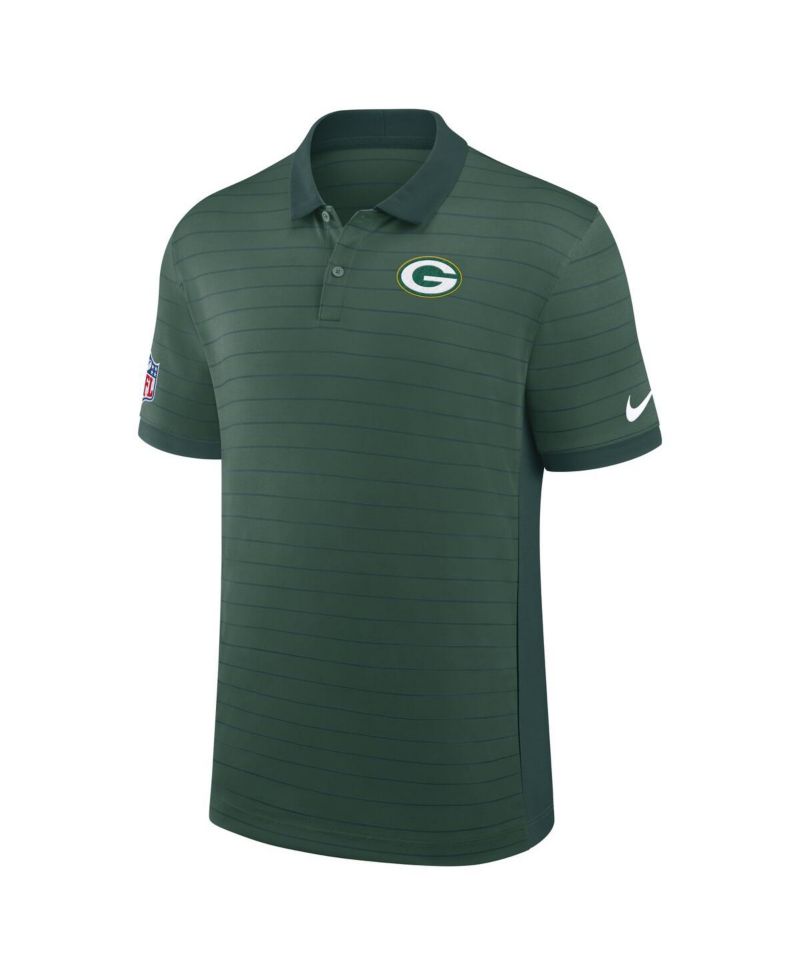 Men's Green Bay Packers Sideline Victory Stripe Performance Polo Shirt
