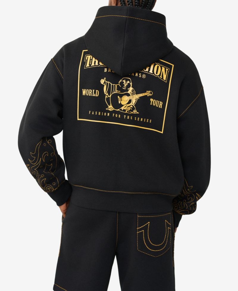 Men's Rodeo Big T Boxy Zip Hoodie Sweatshirt