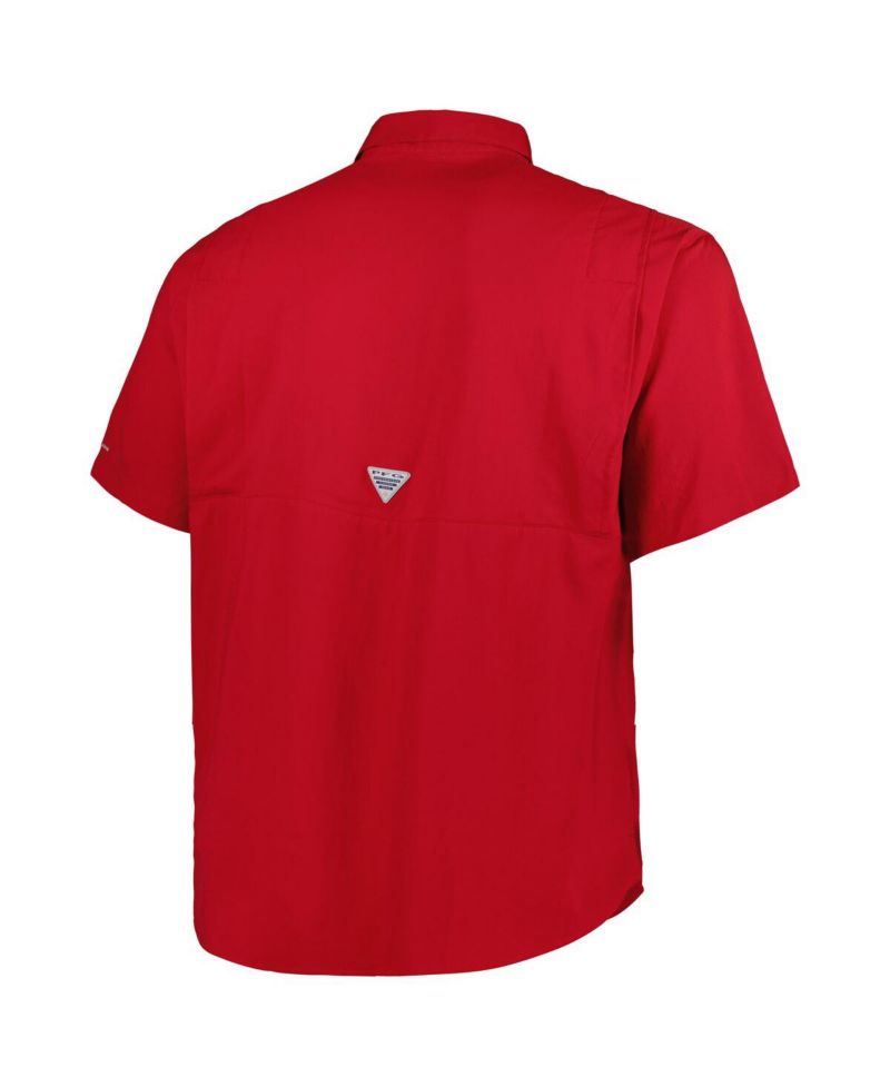 Men's Cardinal Arkansas Razorbacks Big and Tall Collegiate Tamiami Button-Down Shirt