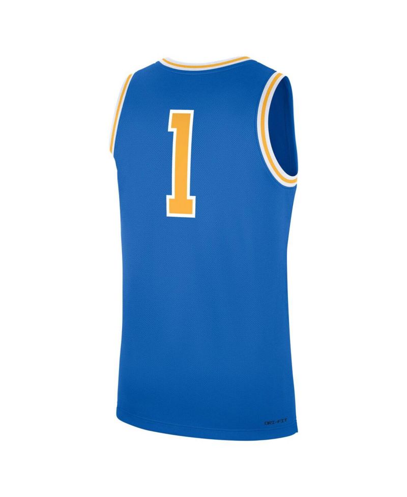 Men's Blue UCLA Bruins Road Replica Basketball Jersey