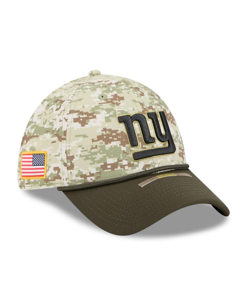 Men's Camo/Dark Green New York Giants 2025 Salute to Service 39THIRTY Flex Hat