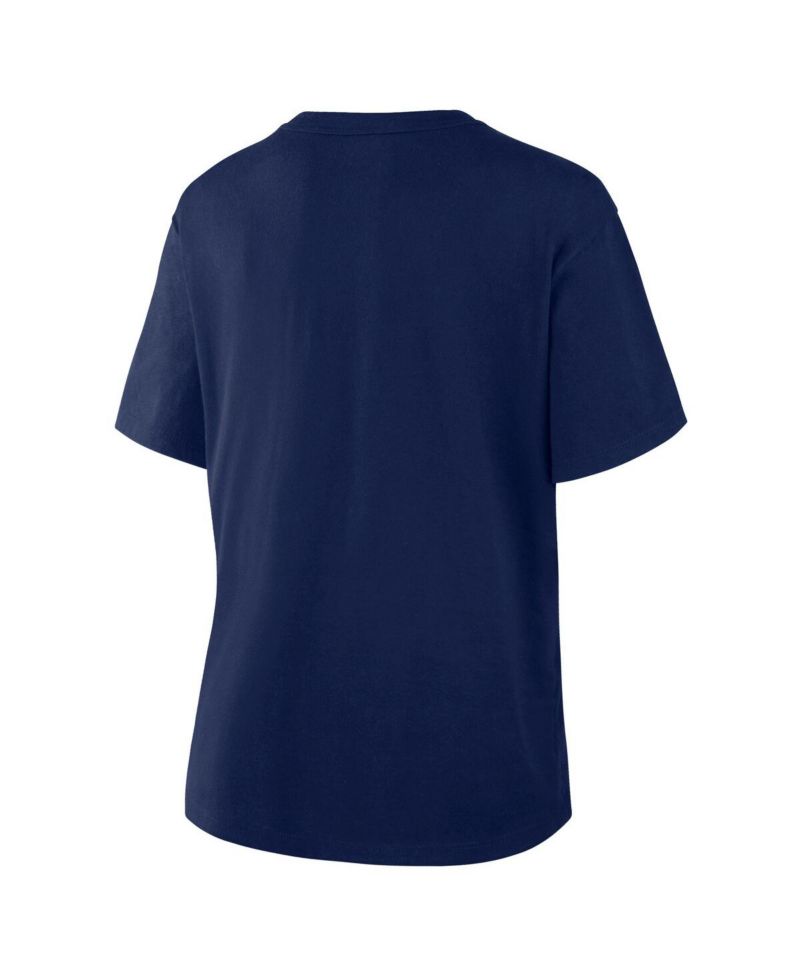 Women's Navy Detroit Tigers Lockup Legacy T-Shirt