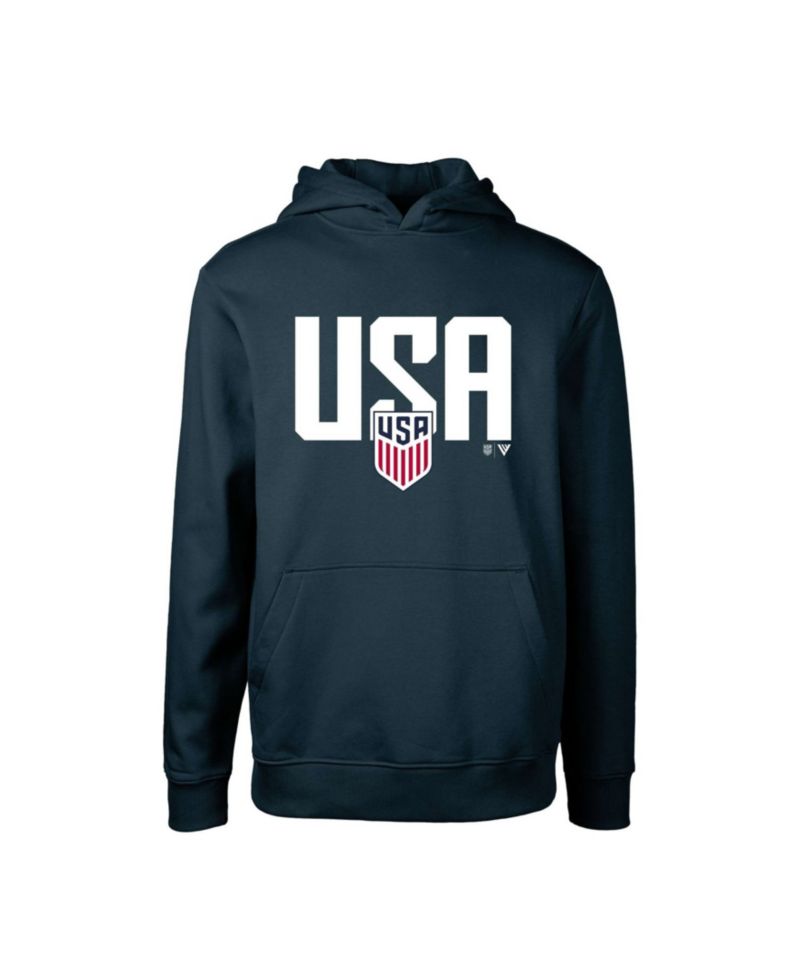 Big Boys and Girls Navy USMNT Podium Mascot Pullover Hoodie