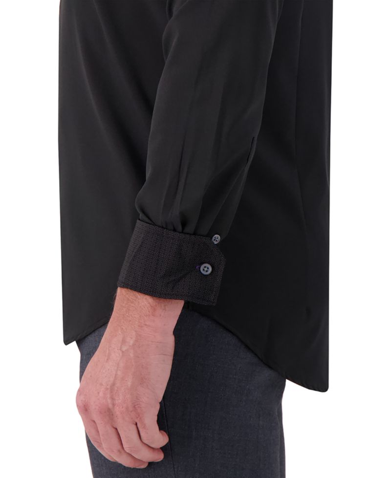 Men's Slim-Fit Solid Woven Shirt
