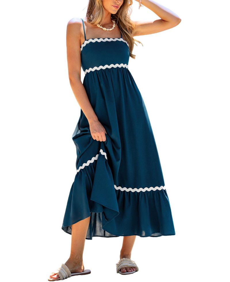 Women's Weekend Away Blue Maxi Beach Dress