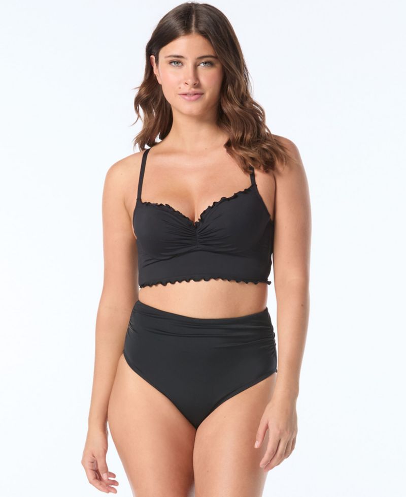 Women's Sweetheart Neck Lavish Underwire Crop Swim Top