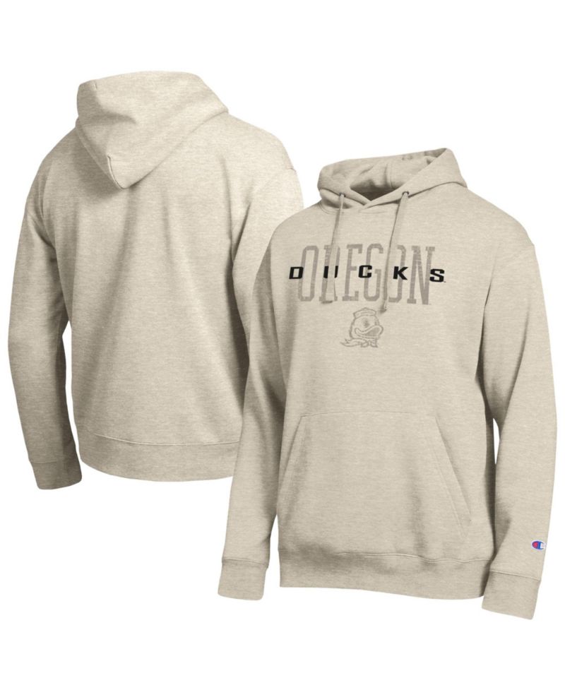 Men's Oregon Ducks All-Star Neutral Stack Fleece Pullover