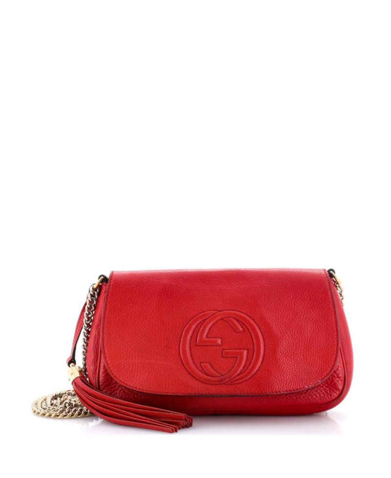 Medium Soho Chain Crossbody Bag Leather