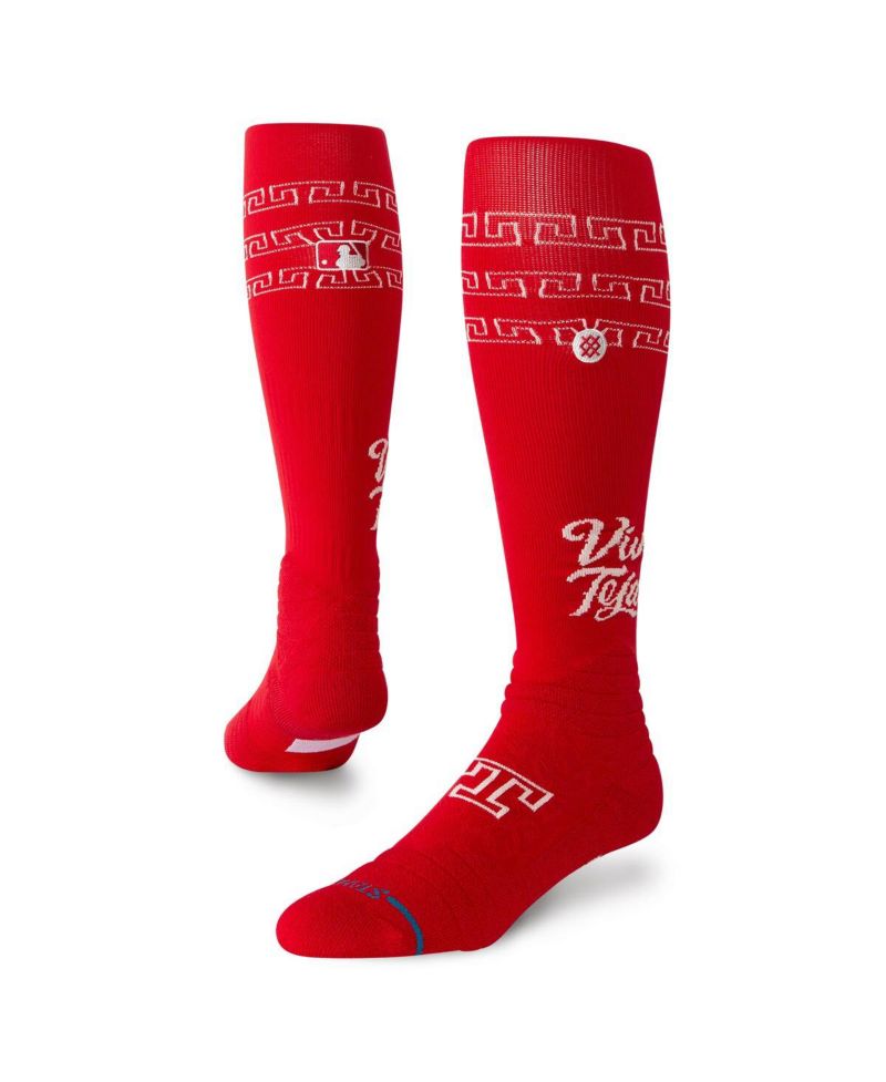 Men's and Women's Red Texas Rangers 2026 City Connect Over The Calf Socks
