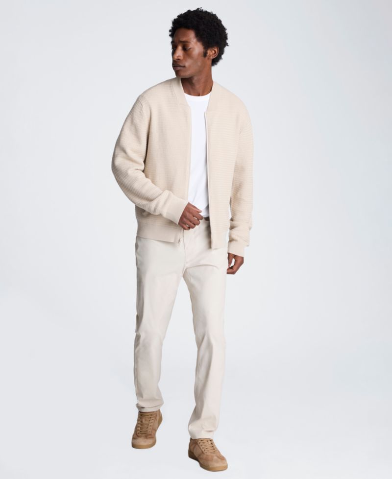 Men's Slim-Fit Bomber Sweater