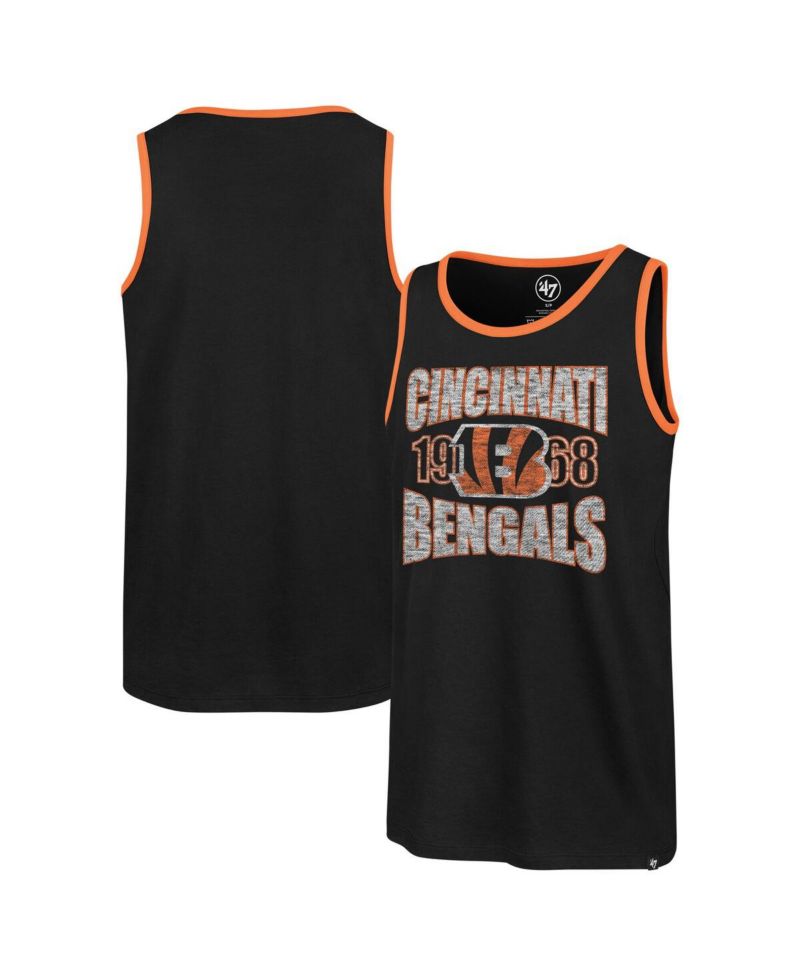 Men's Black Cincinnati Bengals Upload Franklin Tank Top