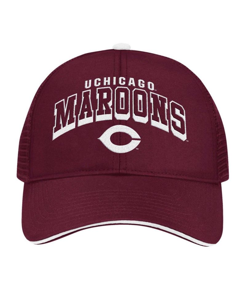 Men's Maroon UChicago Maroons Wyatt Primary Team Trucker Adjustable Hat