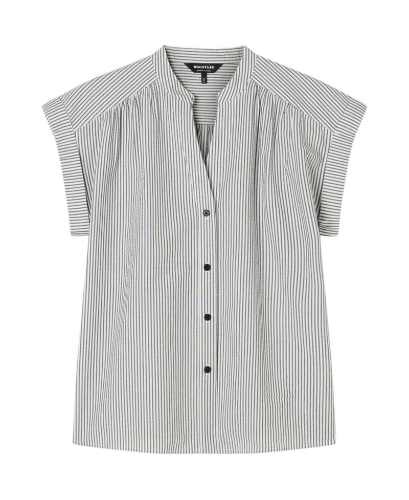 Women's Seersucker Stripe Shirt