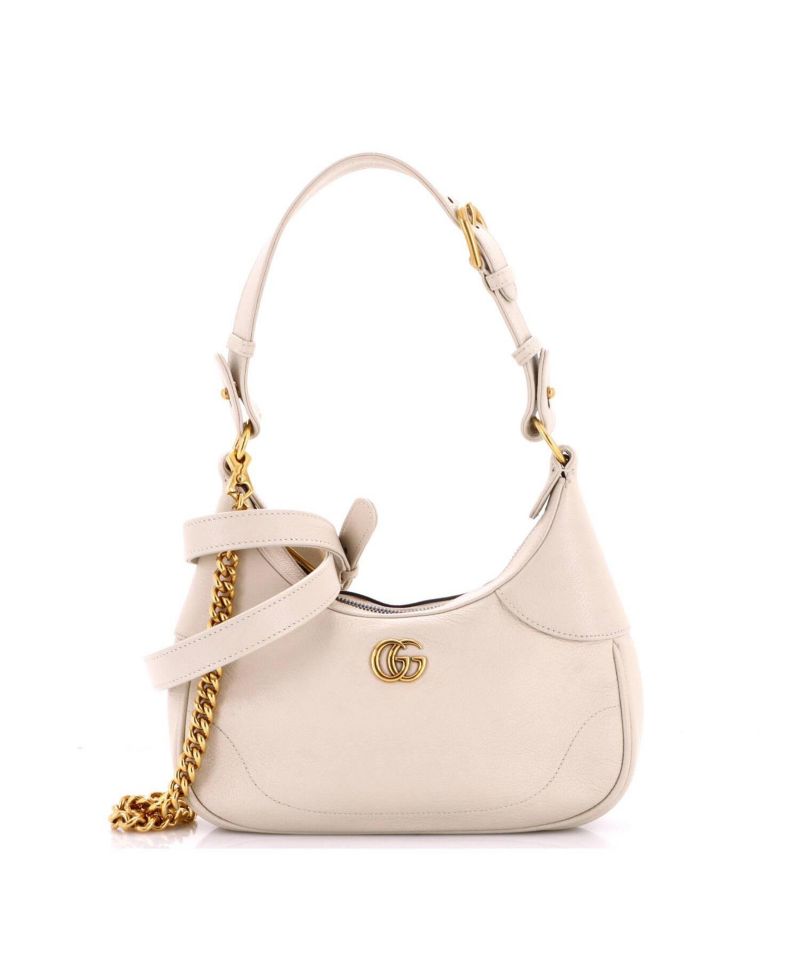 Small Aphrodite Zip Shoulder Bag Leather