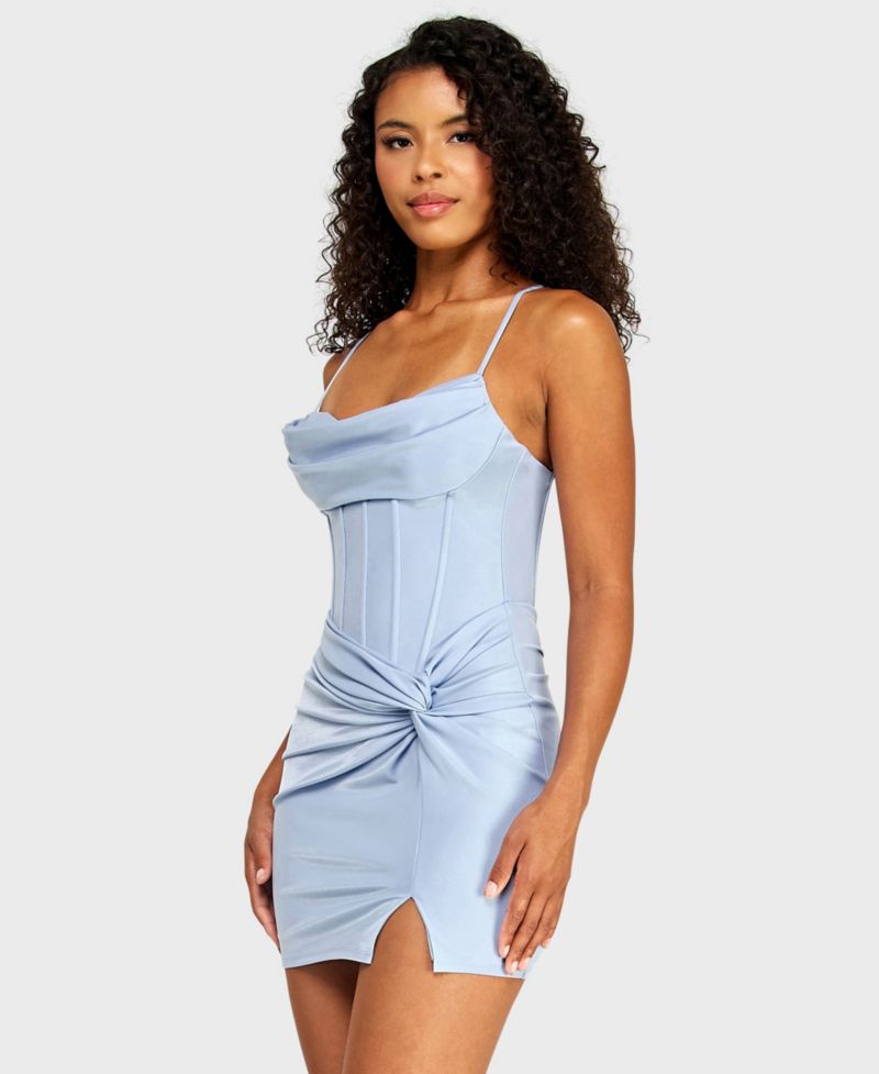 Juniors' Shimmer Sleeveless Dress