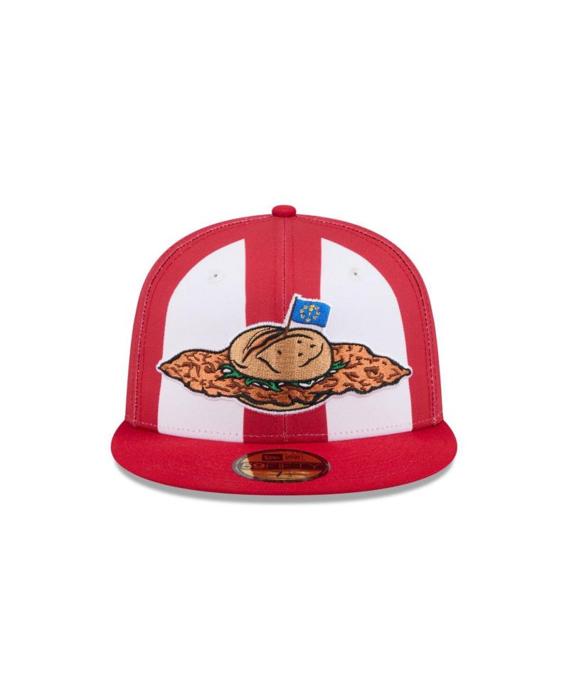 Men's Red Fort Wayne Tin Caps Theme Nights 59FIFTY Fitted Hat