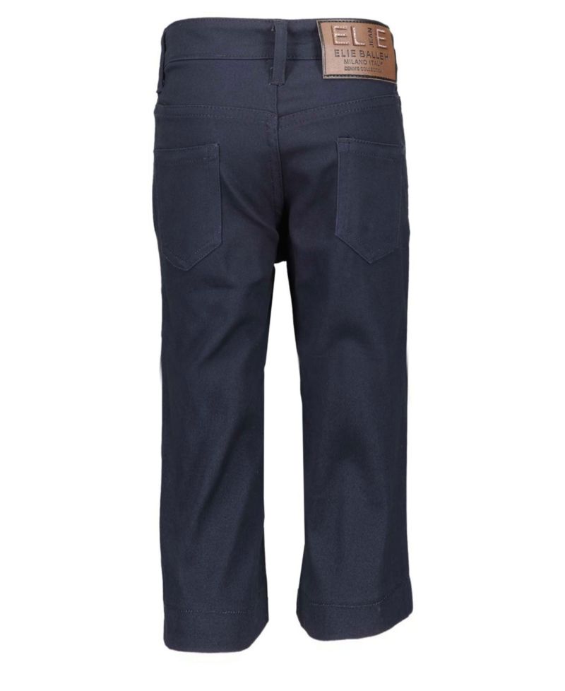 Big Boys Navy Slim Fit 5 Pocket Twill Pants