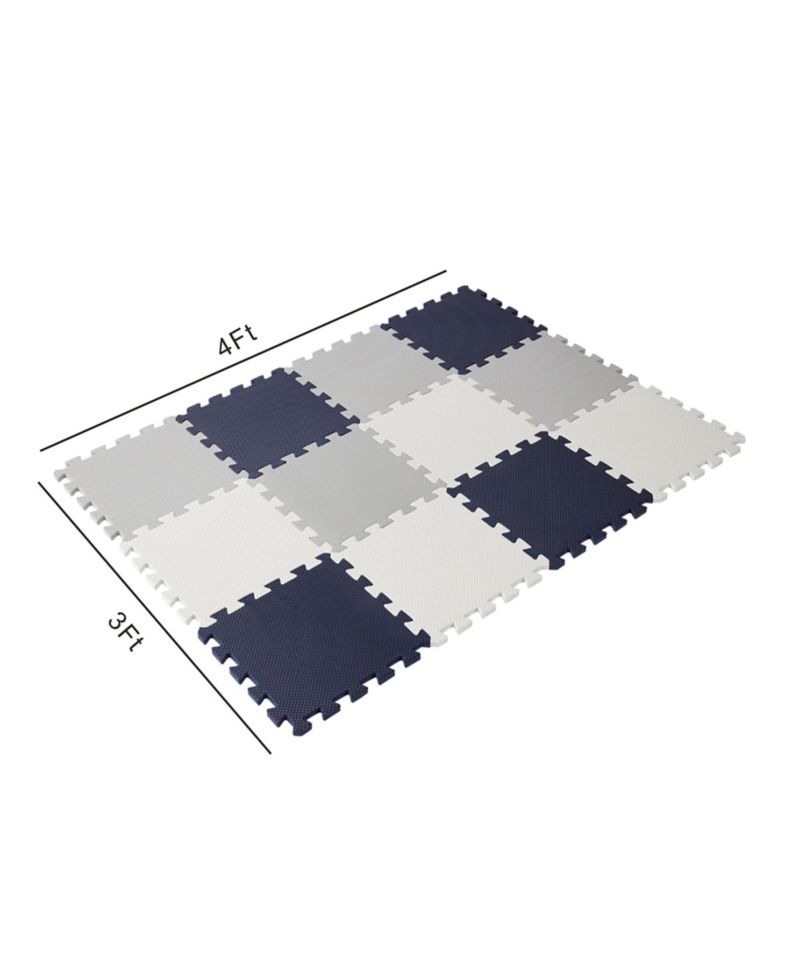 Interlocking Foam Tile Playmat, 12-Piece