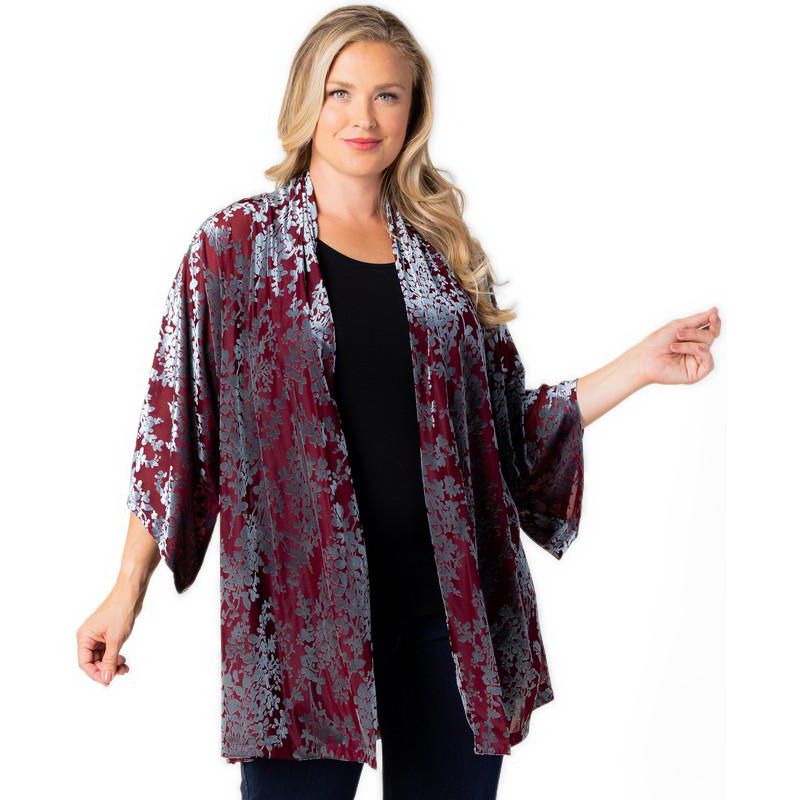 Plus Size Dahlia Velvet Duster Sweater