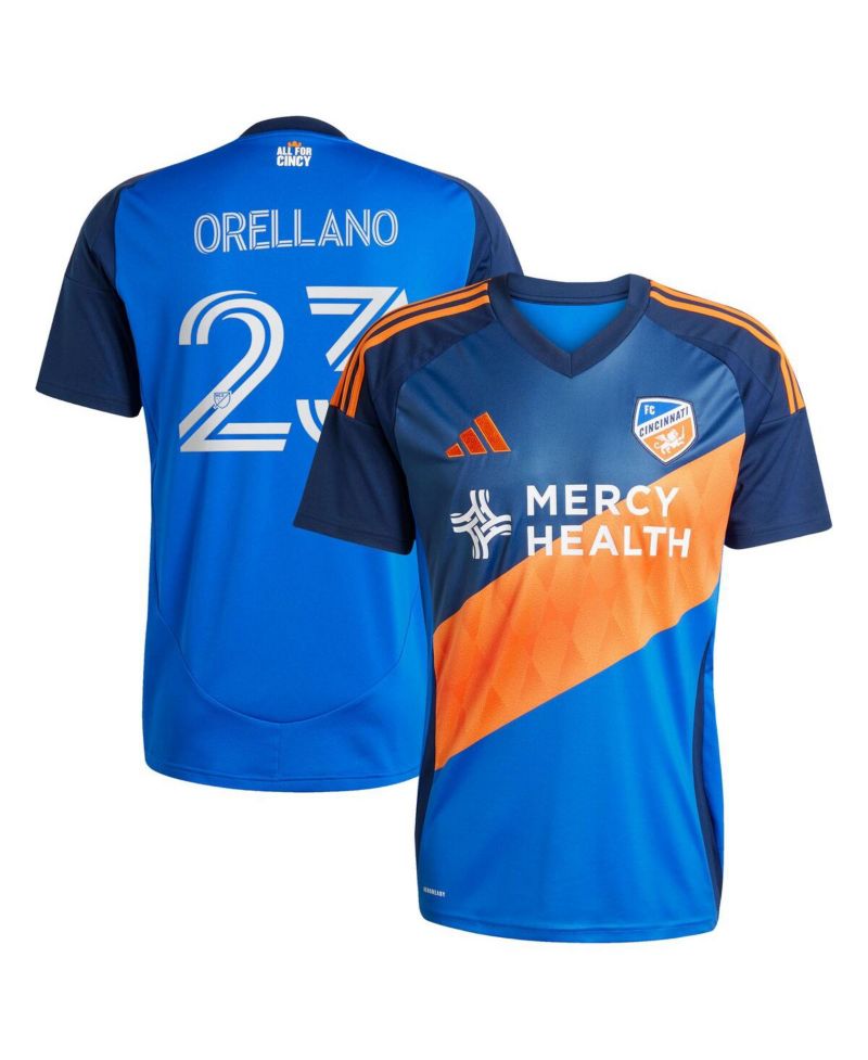 Men's Luca Orellano Blue FC Cincinnati 2025 Orange and Blue Legacy Kit Replica Player Jersey